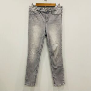 ATHLETA 8 Grey Sculptek Skinny Performance Denim Jeans Mid Rise Stretch Slimming